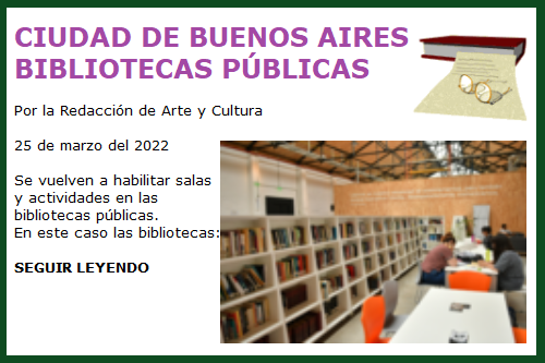 BIBLIOTECAS SALAS ACTIVIDADES